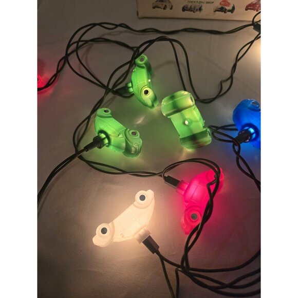 Holiday Indoor Party Lights Volkswagen Beetle Bug Shaped-Novelty-11 Ft 10 Lights - Picture 3 of 12